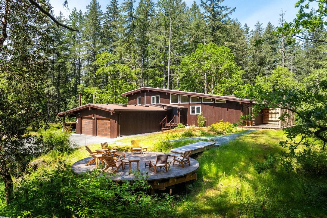 exterior deck and seating area at mindwell house