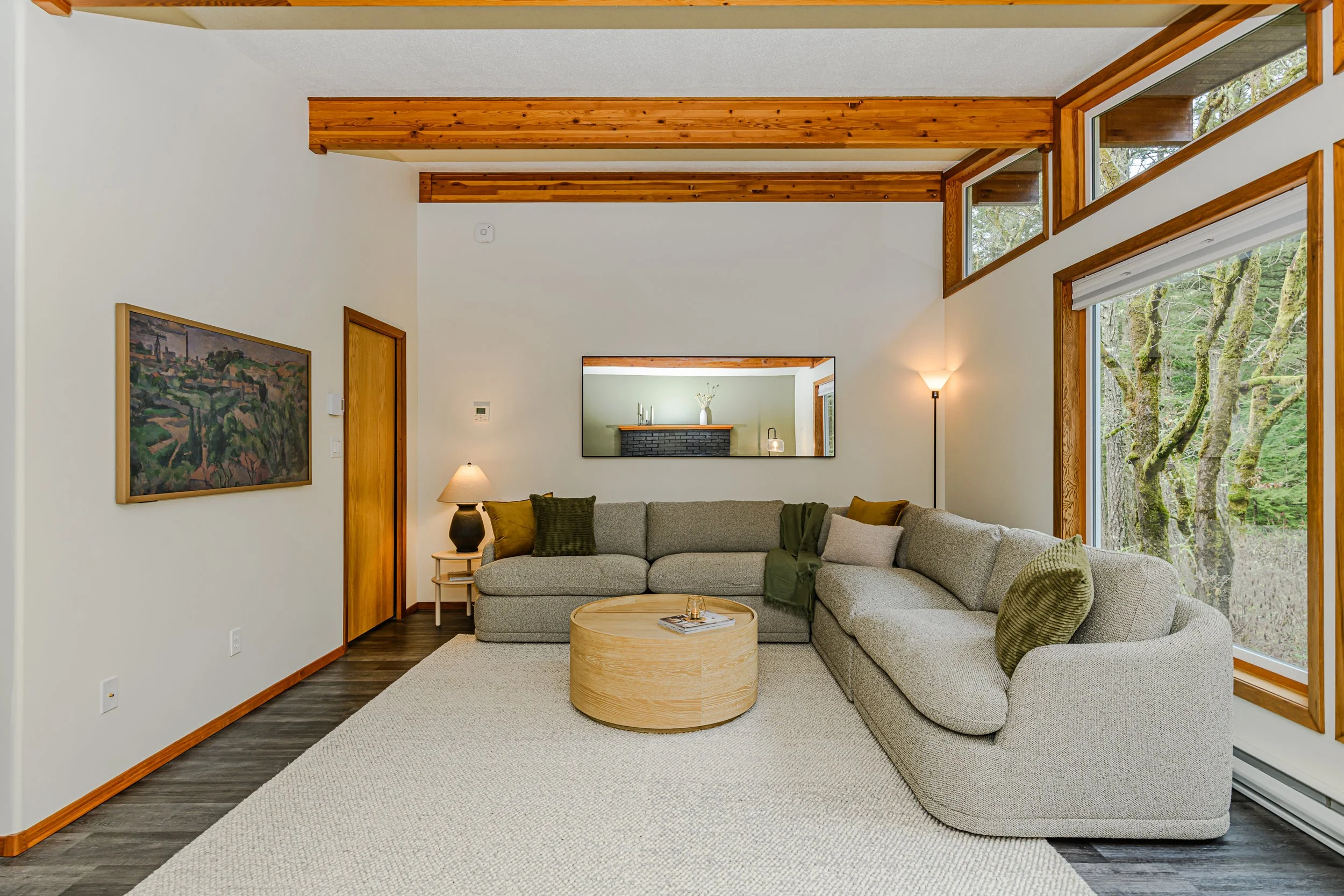 cozy living room at mindwell house