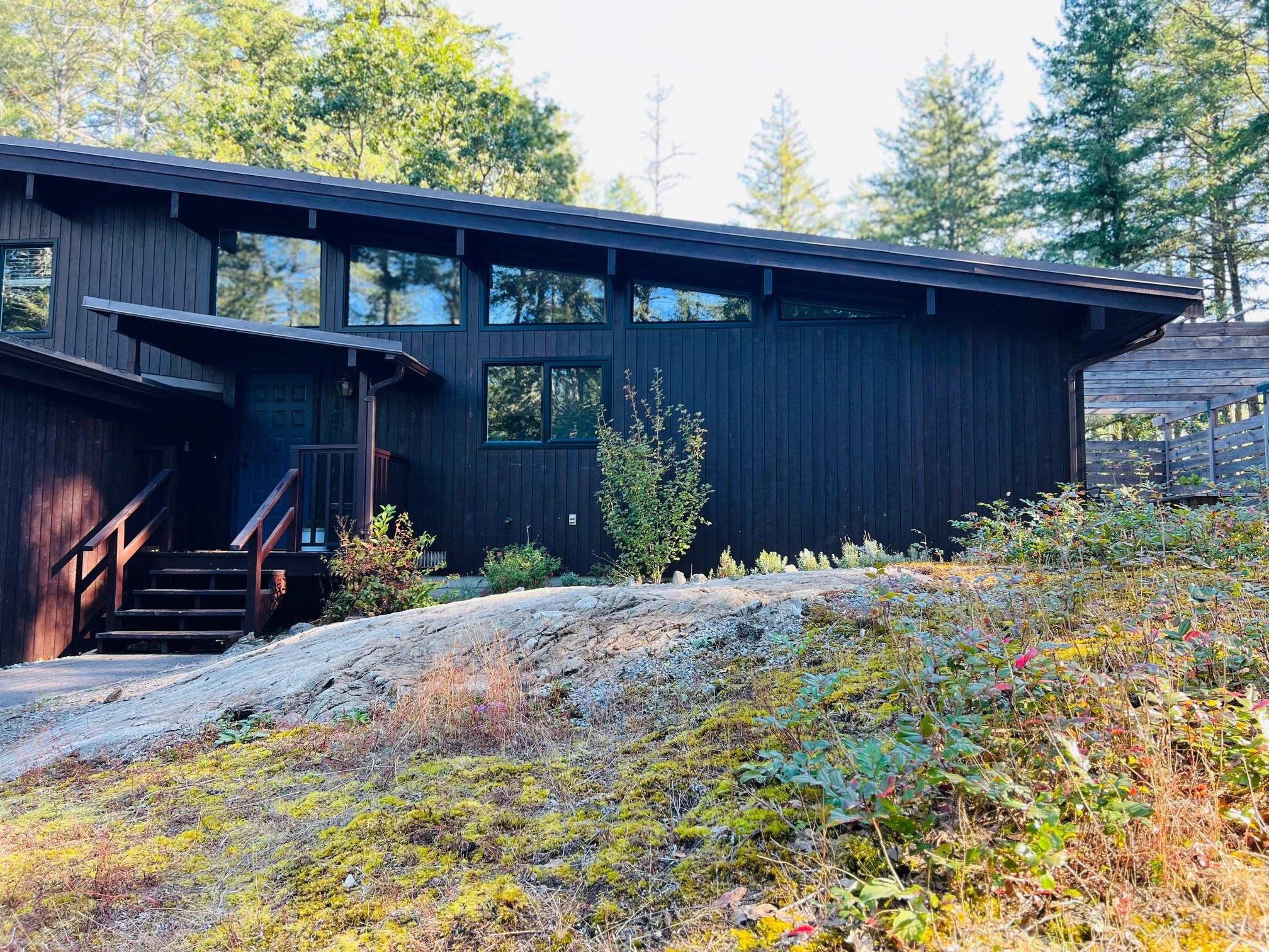 exterior deck and seating area at mindwell house