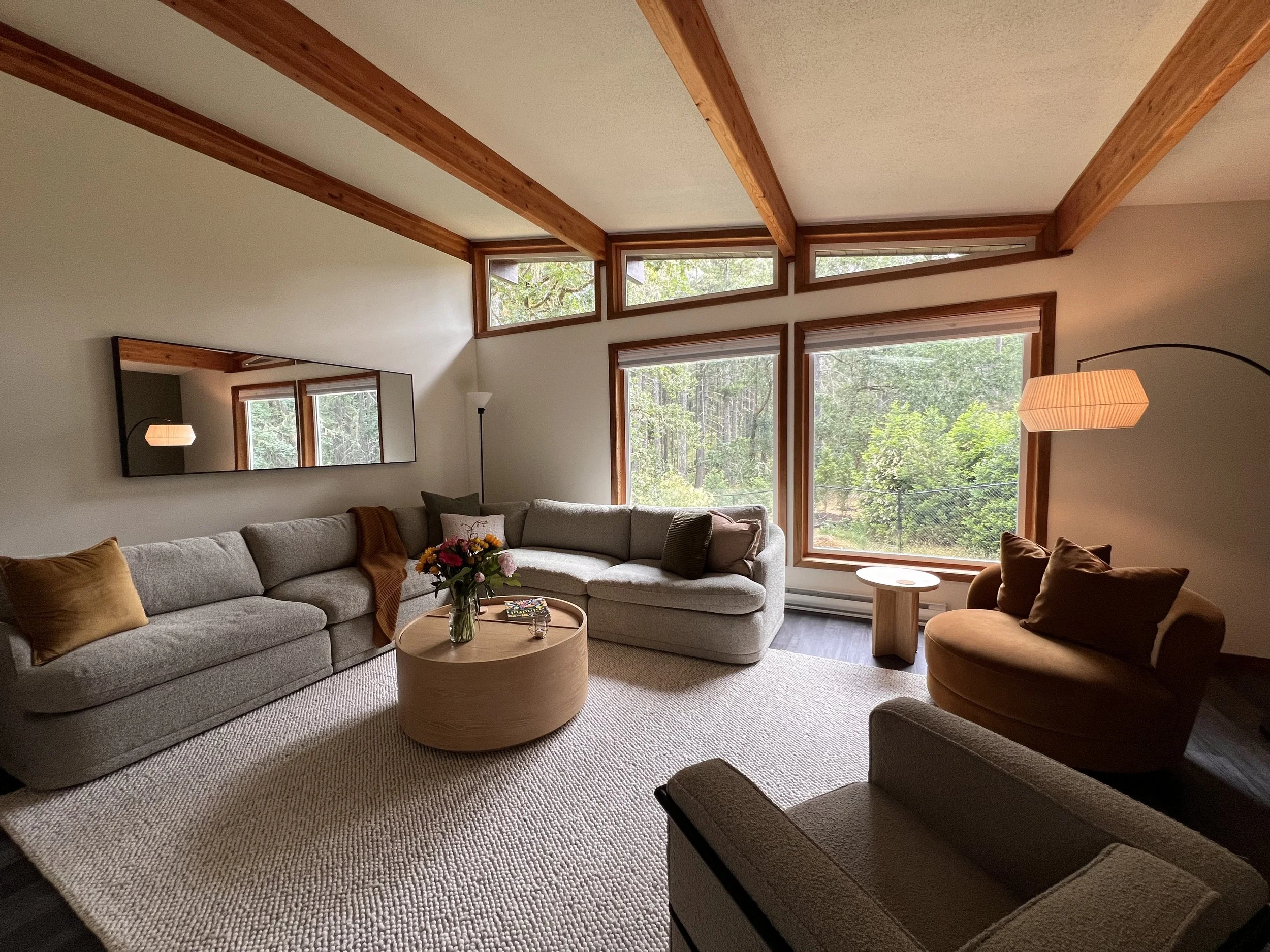 cozy living room at mindwell house