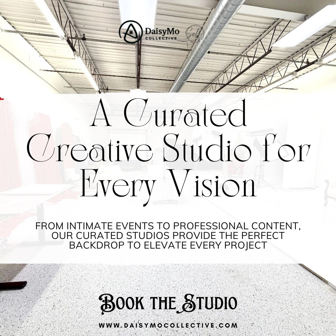 Bring Your Vision to Life! ✨

 From intimate gatherings to professional content creation, our curated creative studios provide the perfect backdrop to elevate every project. 📸 Whether it&rsquo;s a photoshoot, video, or special event, we make your id