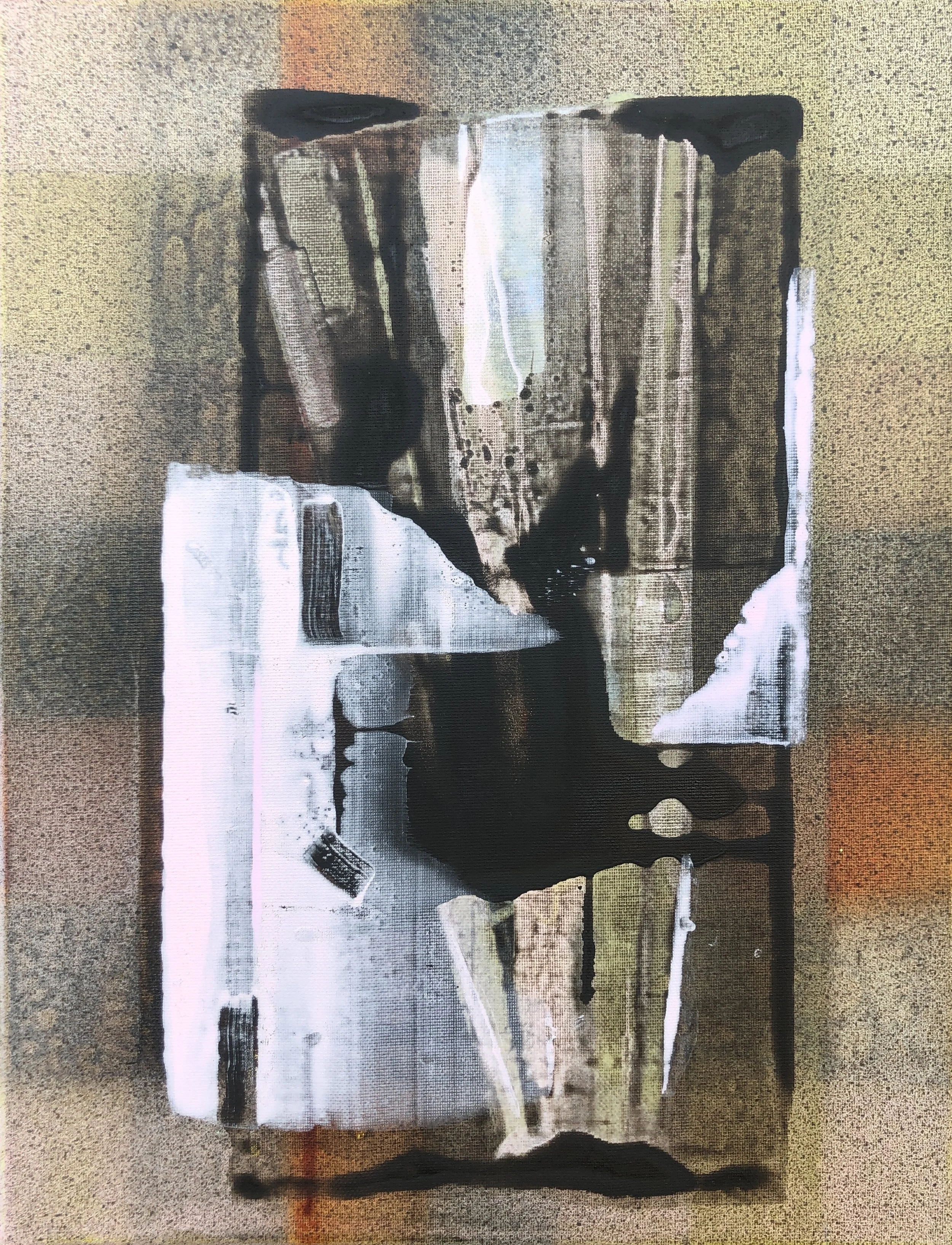 Drap Peaux 8 - acrylique sur toile - Mai 2025 - 46 x 38 cm