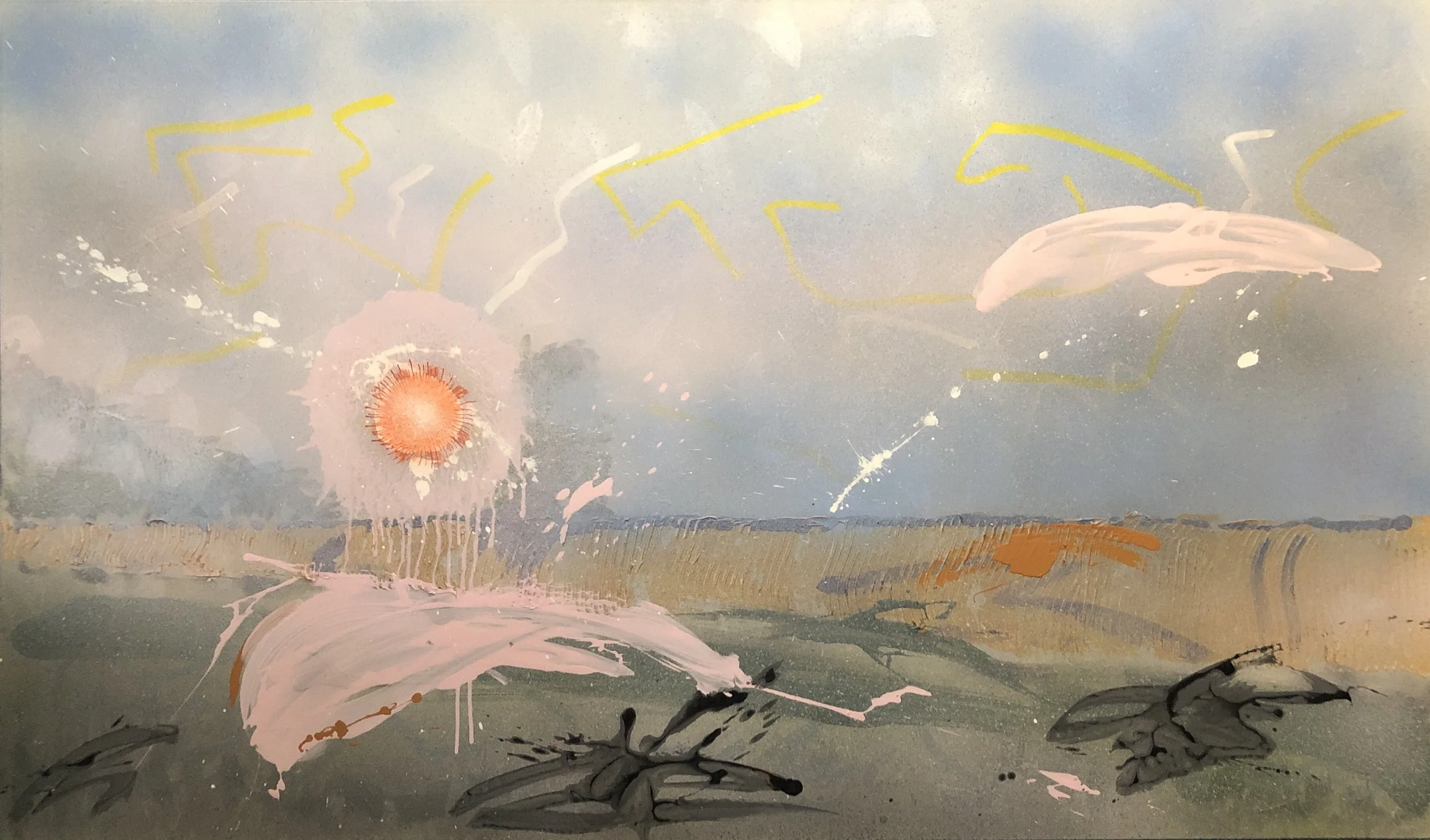 Paysage - acrylique sur toile - Novembre 2024 -114 x 195 cm