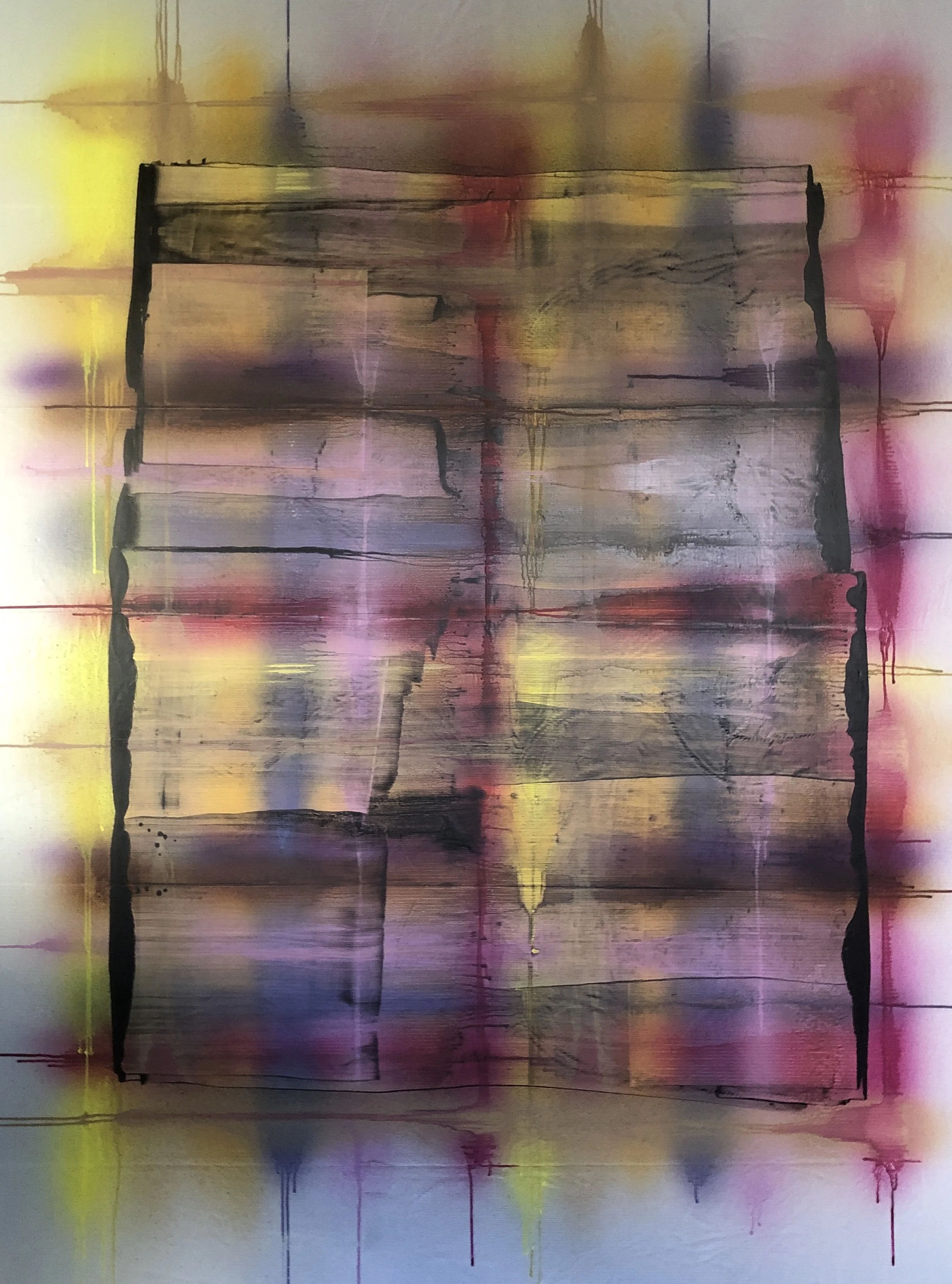 Houses - acrylique sur bâche -Décembre 2025 -195 x 130 cm