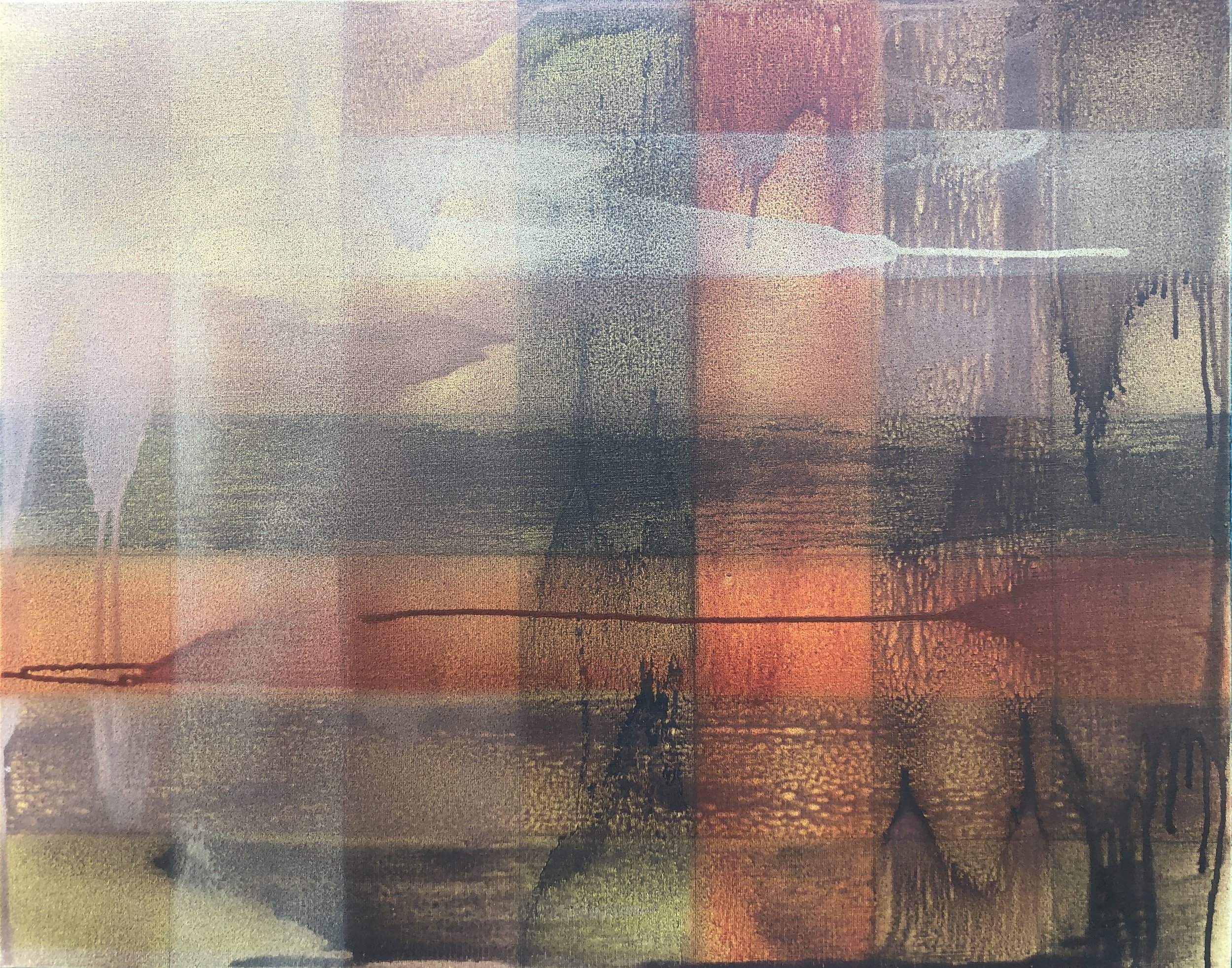 Fracas Sombre - acrylique sur toile - Mai 2025 - 73 x 92 cm