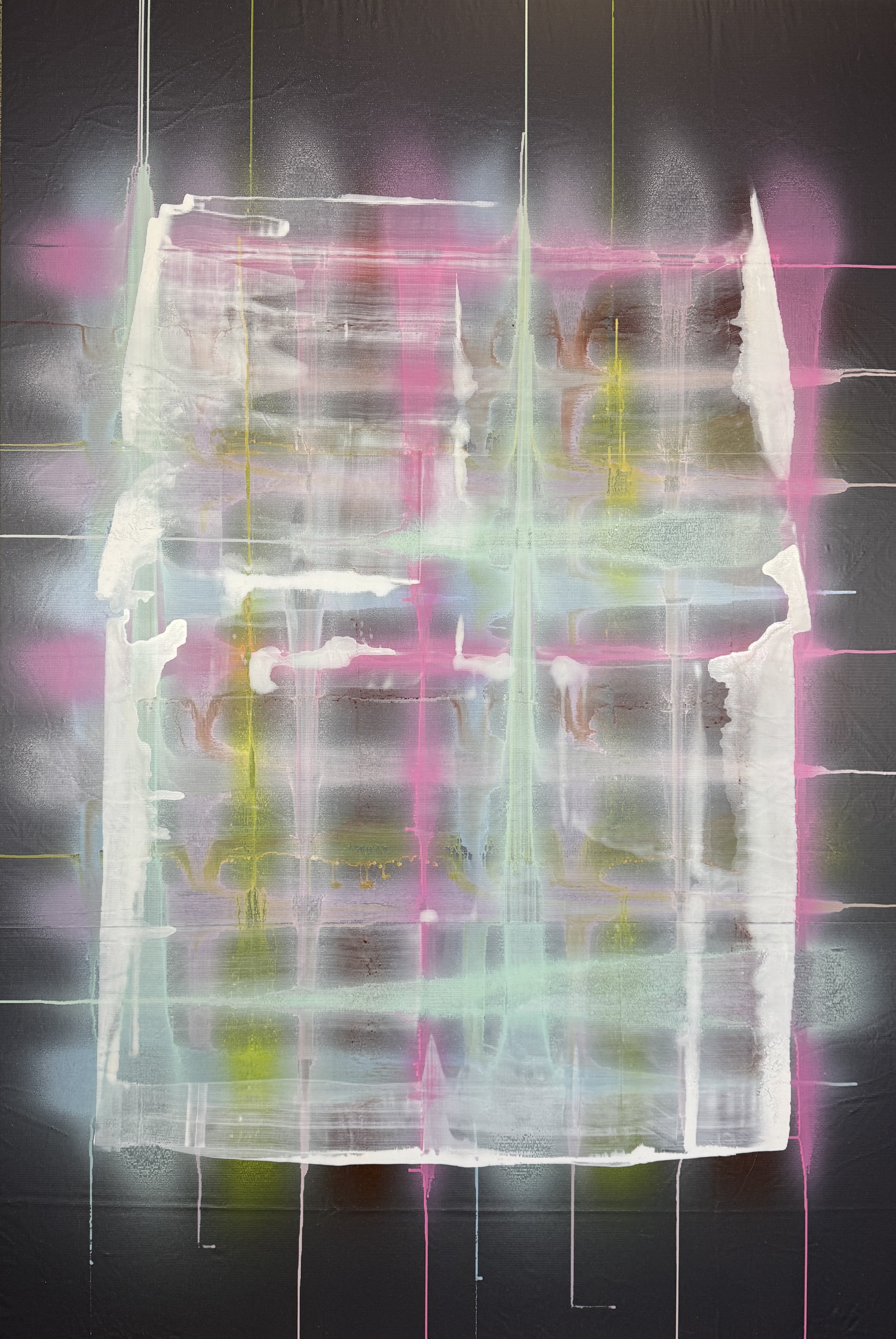 Houses - acrylique sur bâche -Décembre 2025 -195 x 130 cm