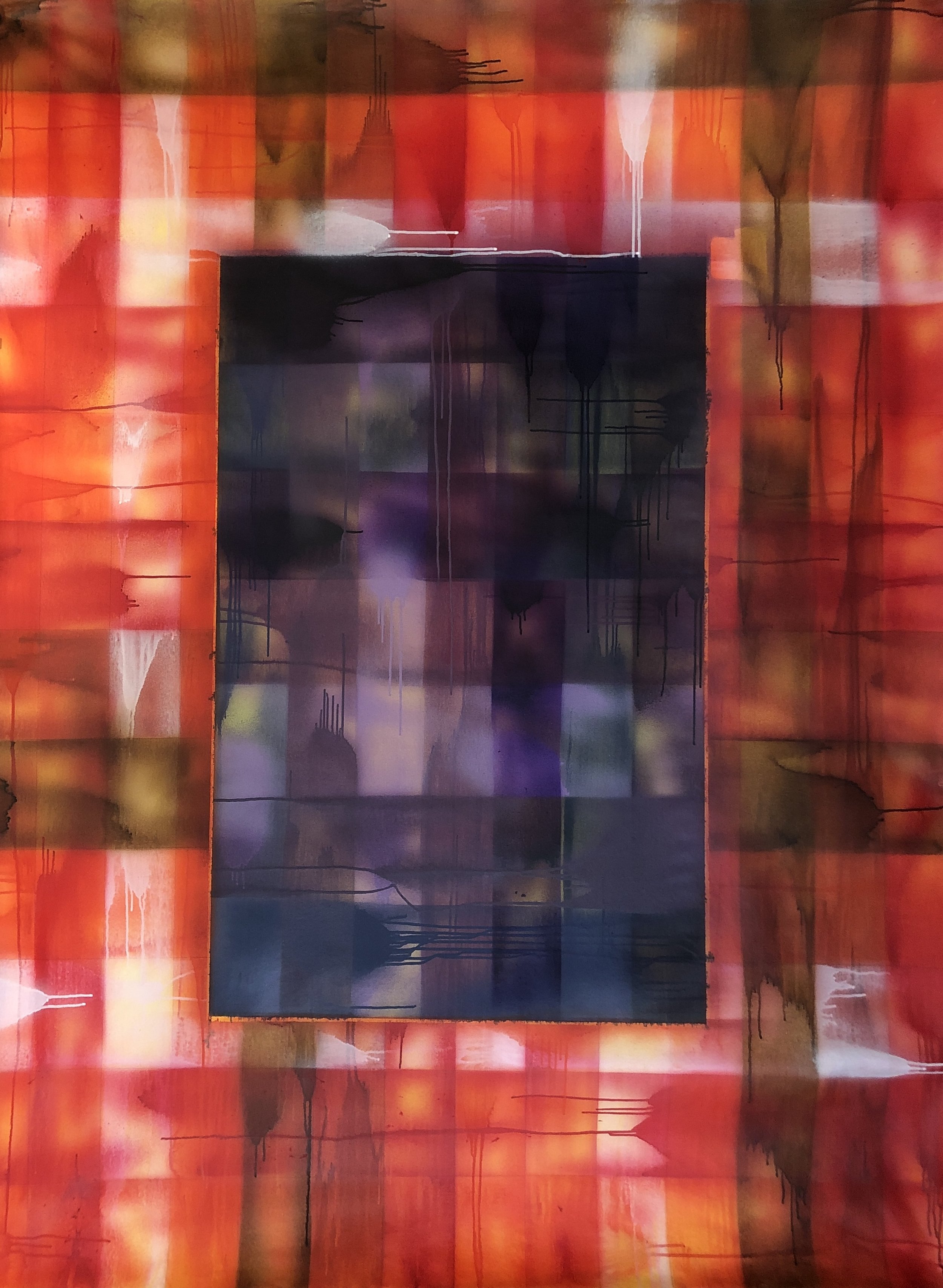 1 m2 de Mort- acrylique sur toile - Mai 2025 - 200 x 155 cm