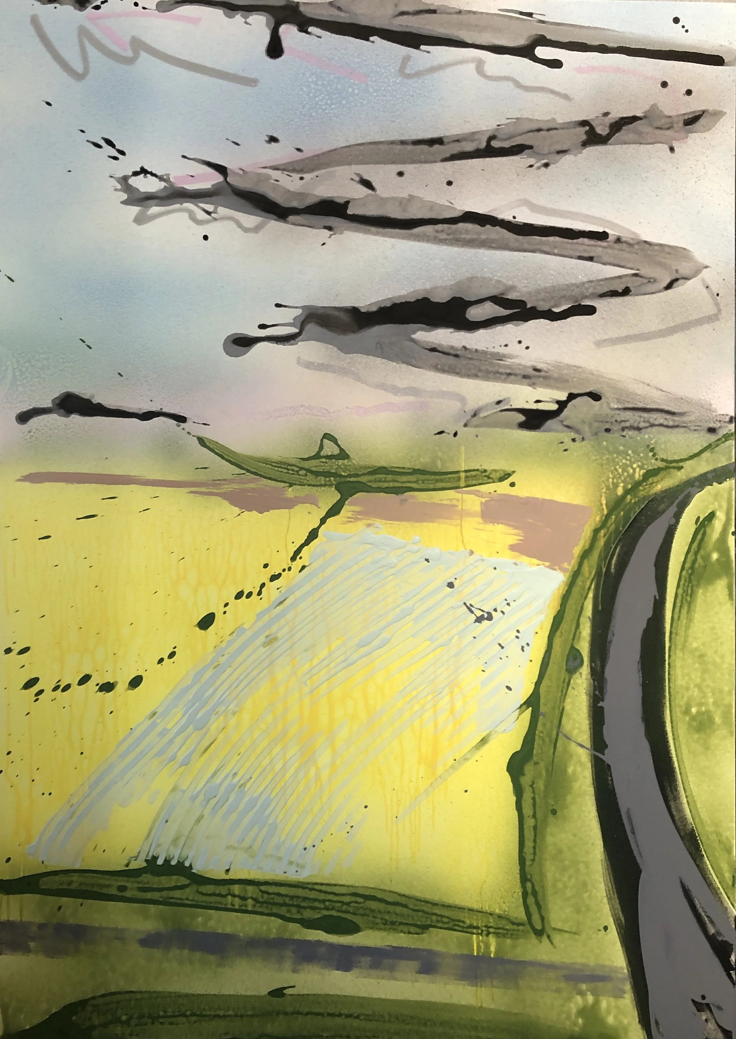 Paysage - acrylique sur toile - Novembre 2024 -162 x 114 cm