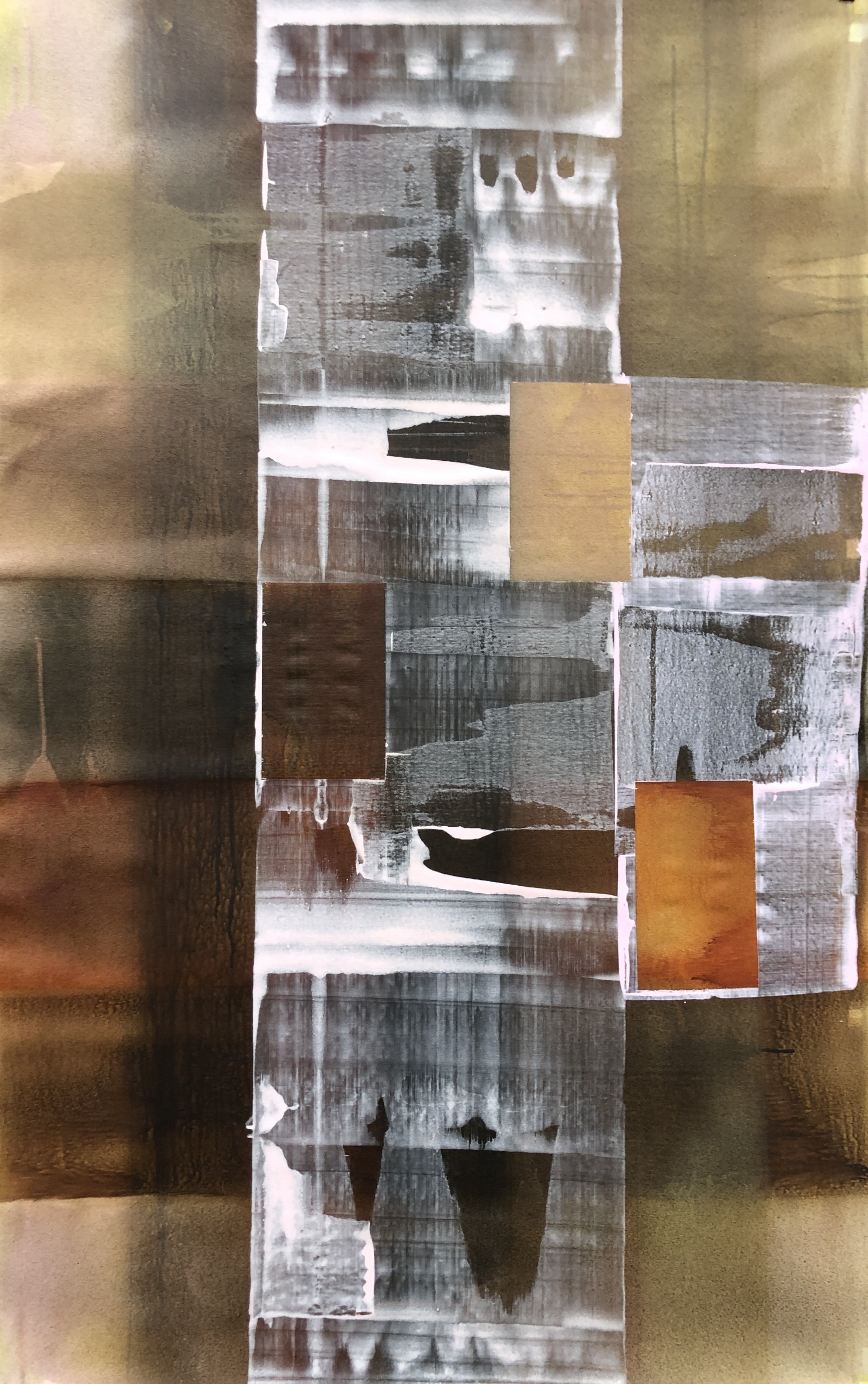 Drap Peaux 5 - acrylique sur toile - Mai 2025 - 162 x 97 cm