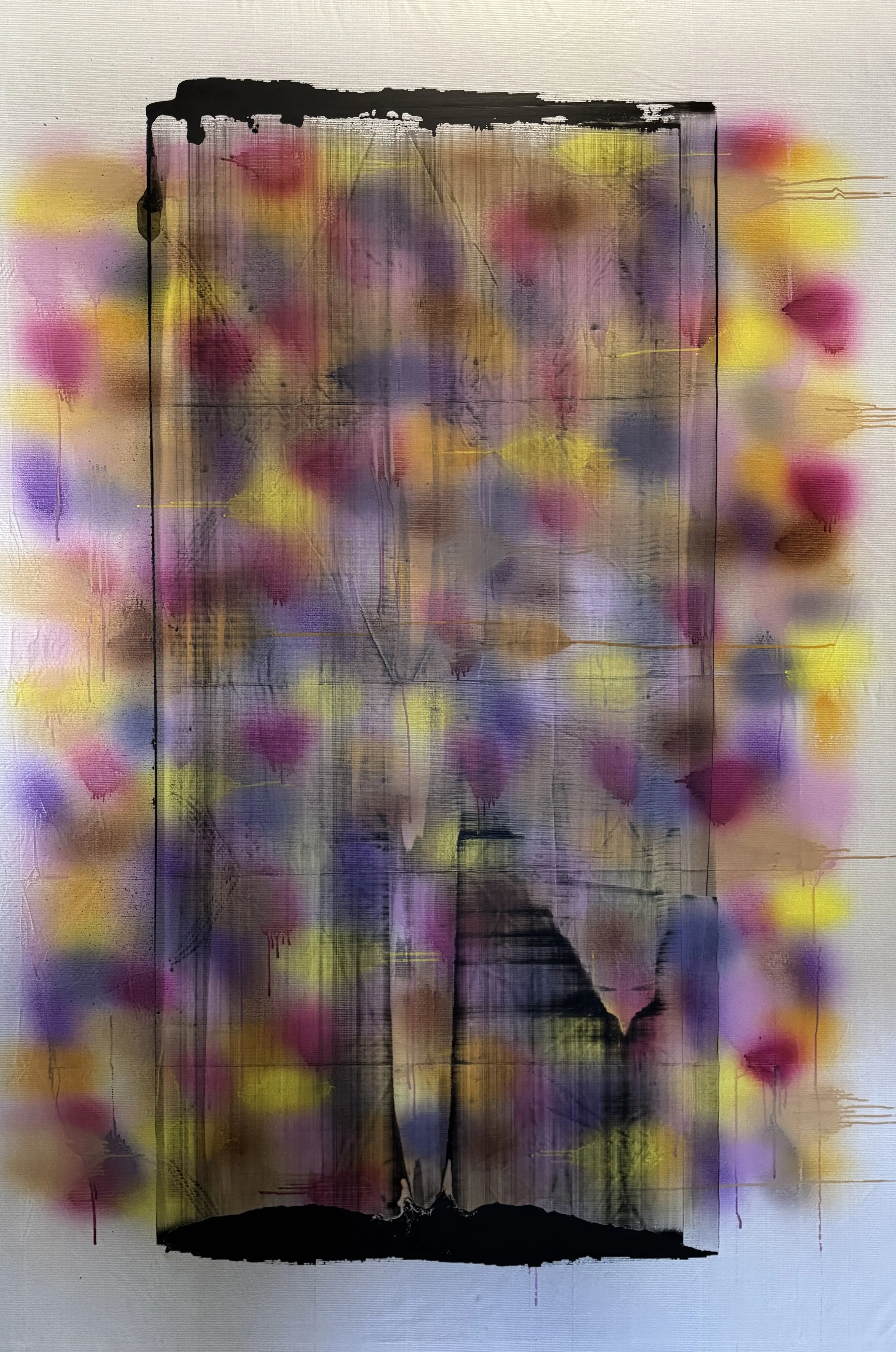 Abstraction 1- acrylique sur bâche - Décembre 2025  - 95 x 130 cm