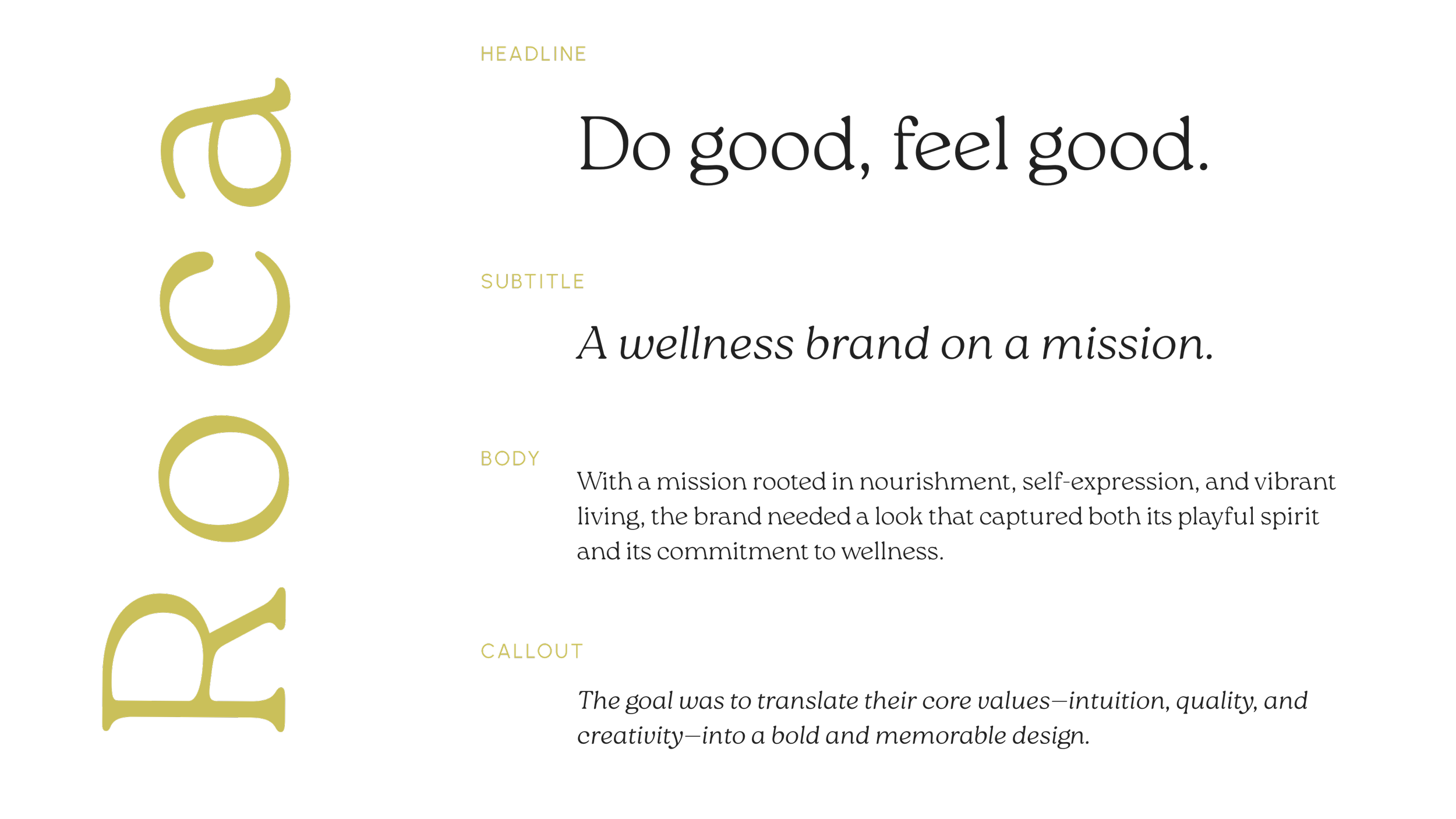 Examples of Roca font in use.