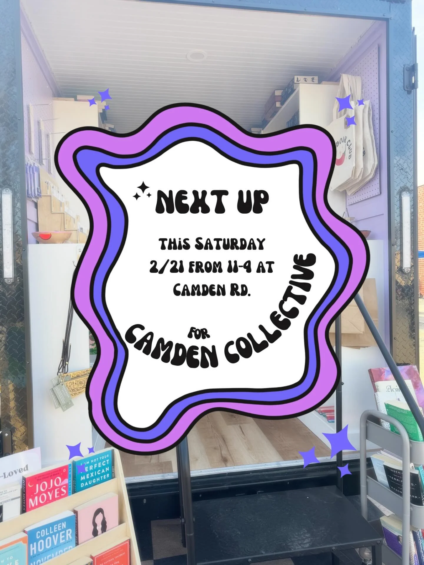 Come see us at @handcraftedmarketclt for Camden Collective this weekend!

🗓️ Saturday, 2/21
⏰ From 11-4
📍 On Camden Rd. 

See you there!

#southendclt #camdencollective #charlottenc #vendormarket #bookstagram