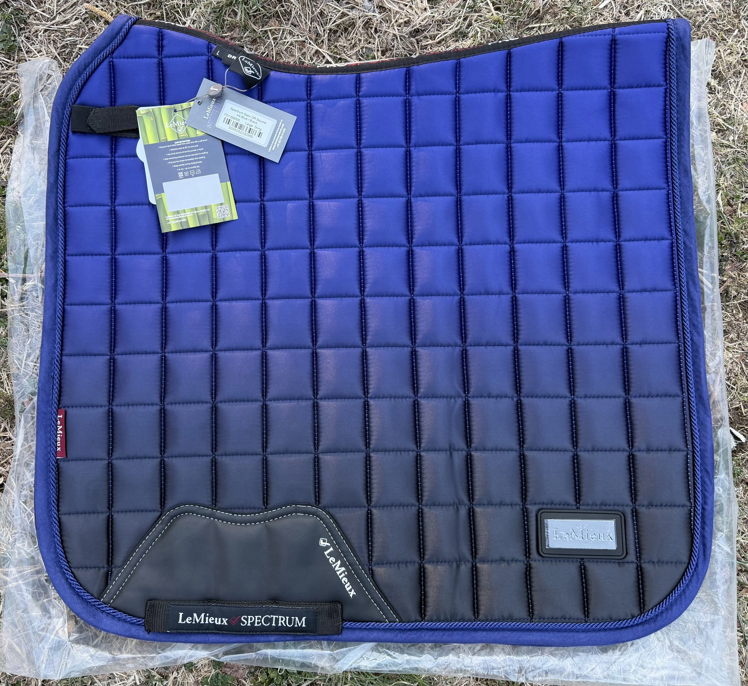 LeMieux Spectrum Ink Blue Dressage Saddle Pad - Large