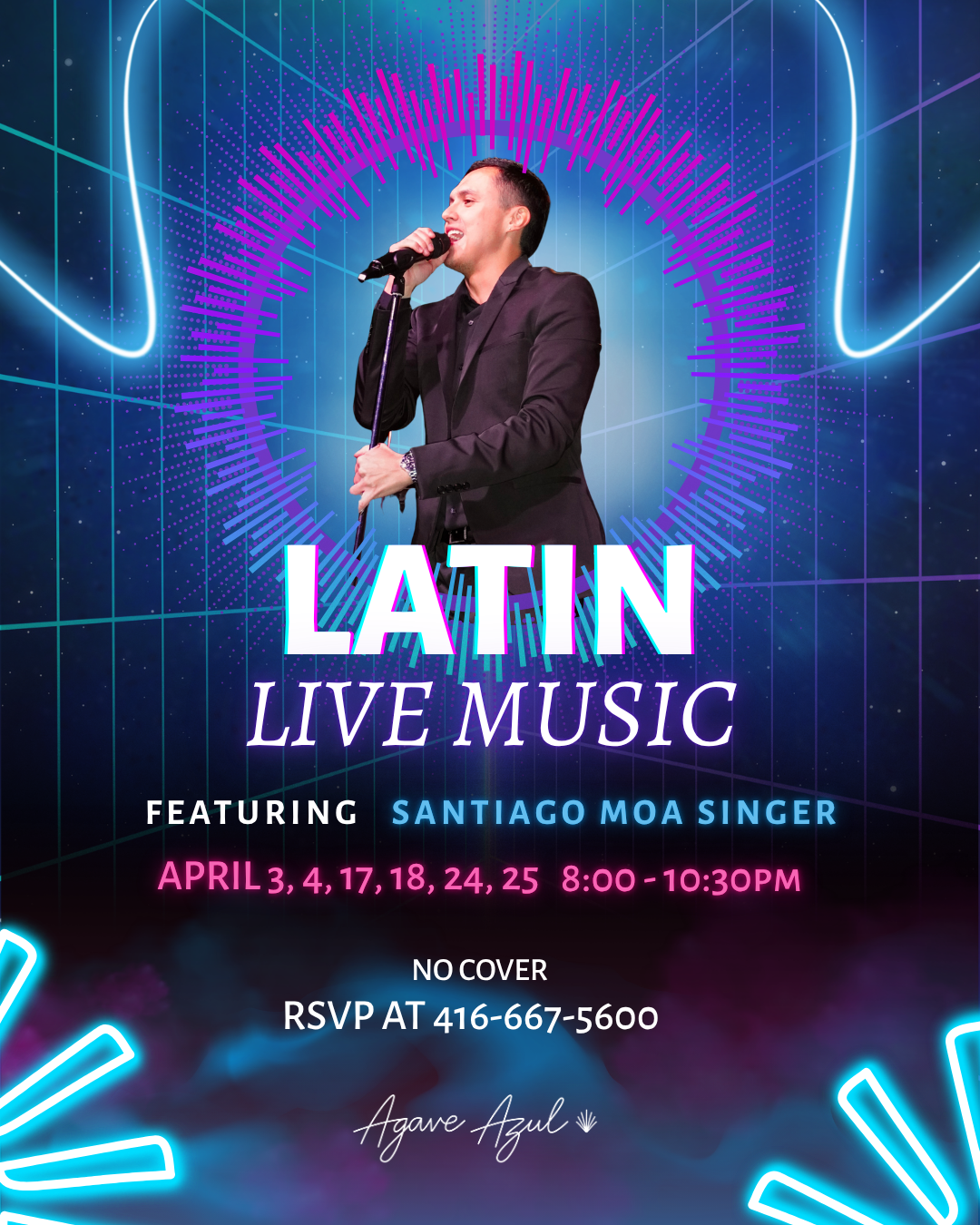 LIVE LATIN MUSIC SANTIAGO MOA