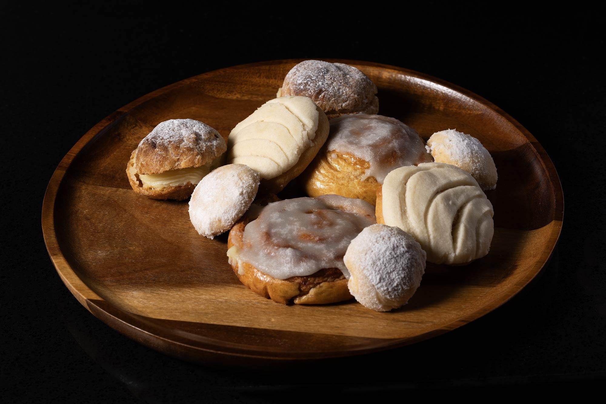 a platter of sweet Mexican breads