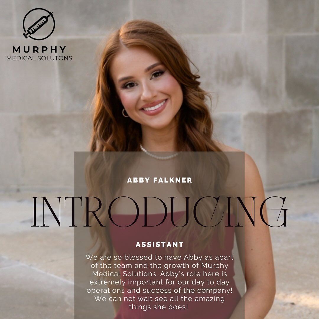Murphy Medical Solutions has grown 🥂 we are so excited to bring Abby on as our Assitant! Abby is going to be playing a huge role in our success here at Murphy Medical Solutions. I'm super excited to have her on board and continue to grow our company