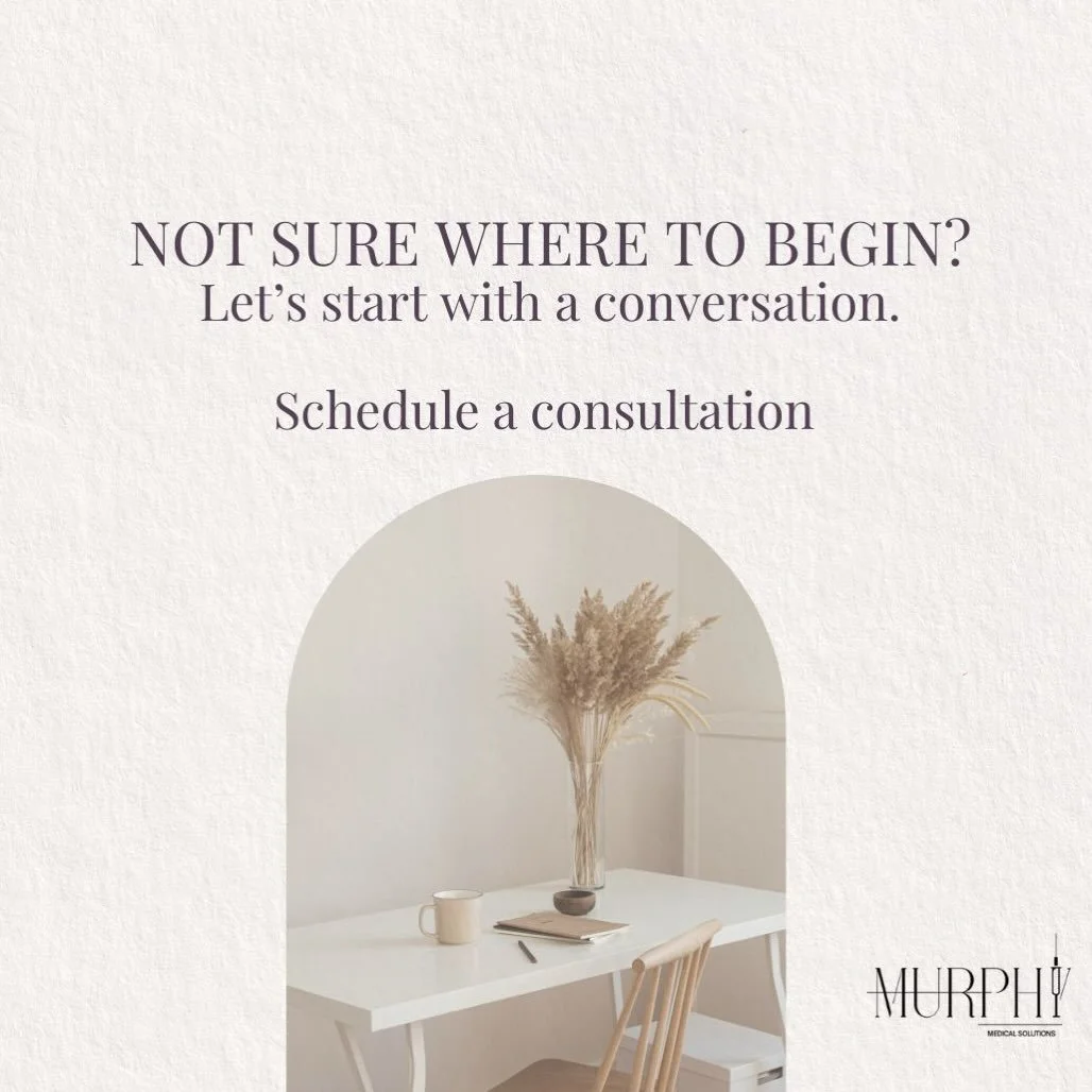 Not sure where to begin? 

We are here to help you! Head murphymedicalsolutions.com/appointments to get scheduled to connect!