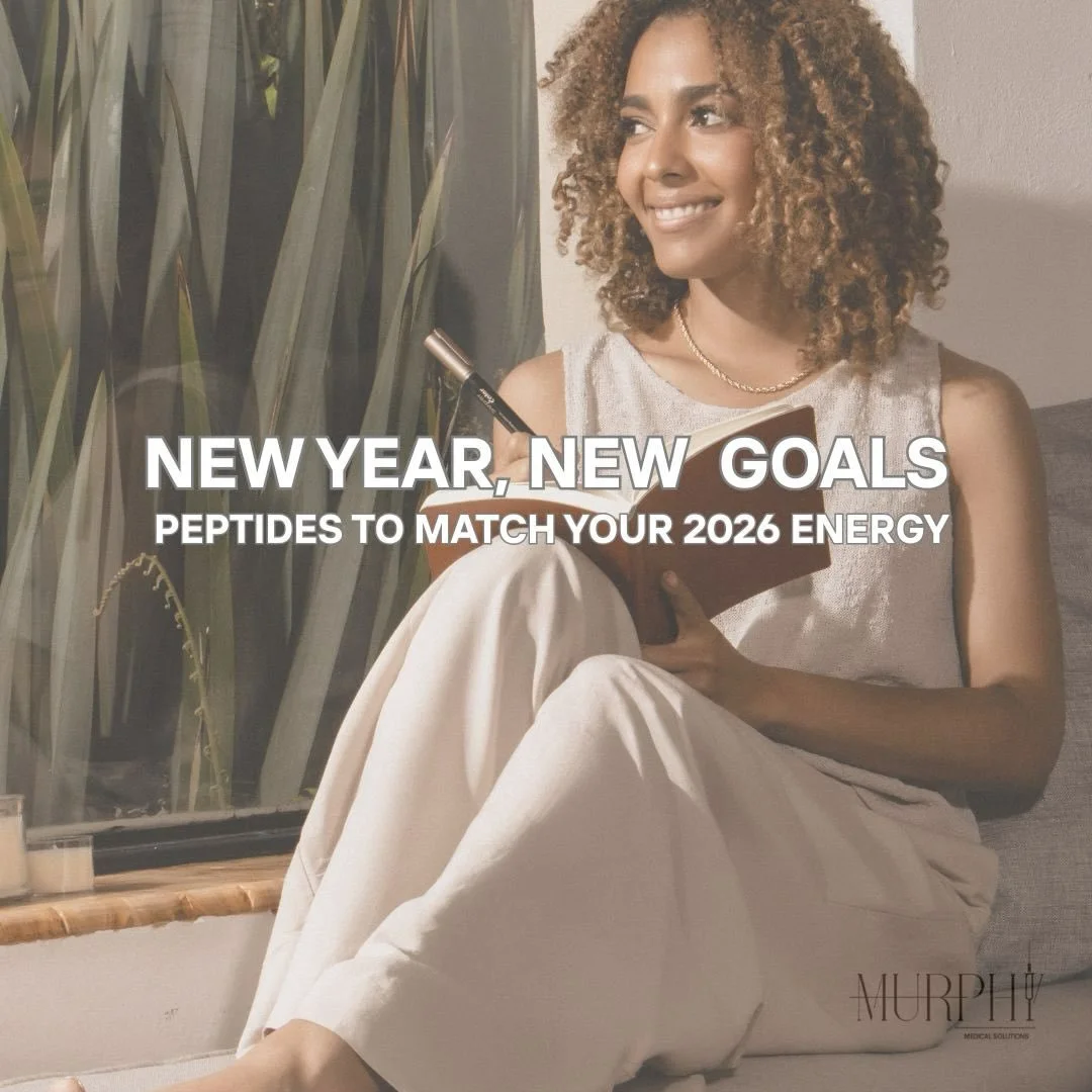Let&rsquo;s make your goals more achievable in 2026.
Thoughtfully selected peptides, personalized to support your best year yet ✨ 
🔗 Link in bio to get started. #peptides #peptidewellnessjourney #newyearsresolution