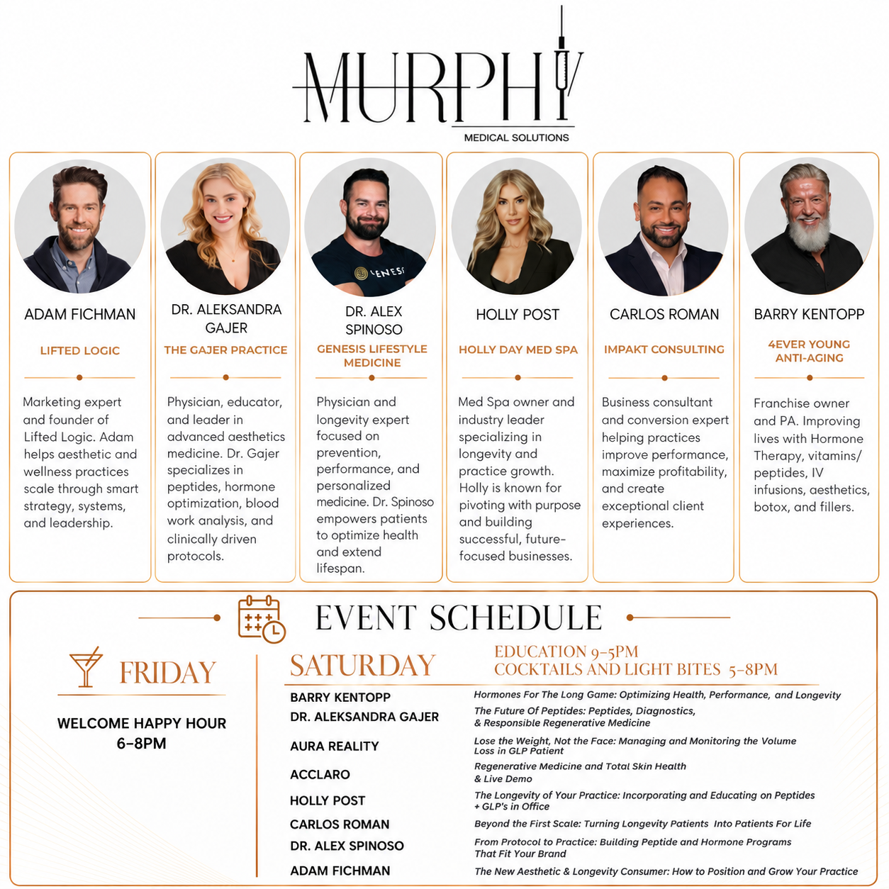 Luxury Medical Event Schedule Poster.png