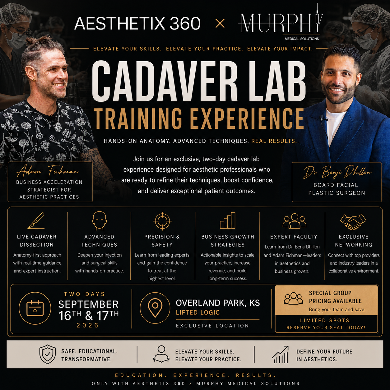 Aesthetix 360 Cadaver Lab x Murphy Medical Solutions
