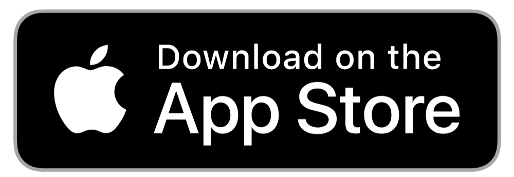 Black rectangular badge with rounded corners, displaying the Apple logo and the text 'Download on the App Store' in white.