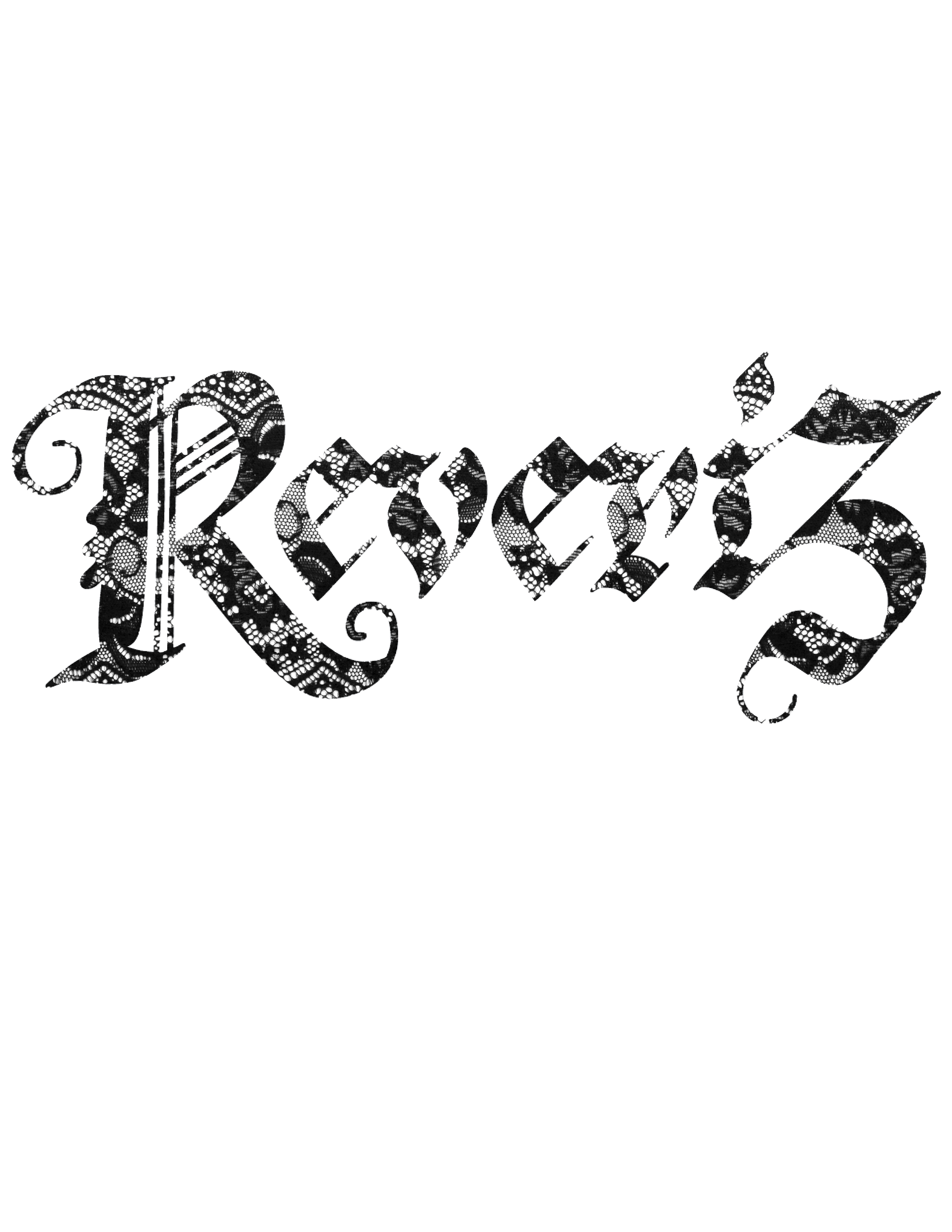 Merch designs for Reveri3, a Durham-based band