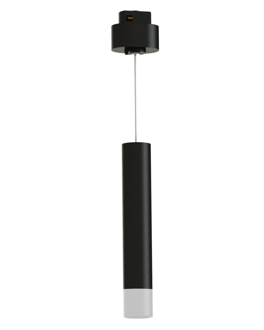 A selfie stick with a black handle and a mount for attaching a phone at the top, isolated on a white background.