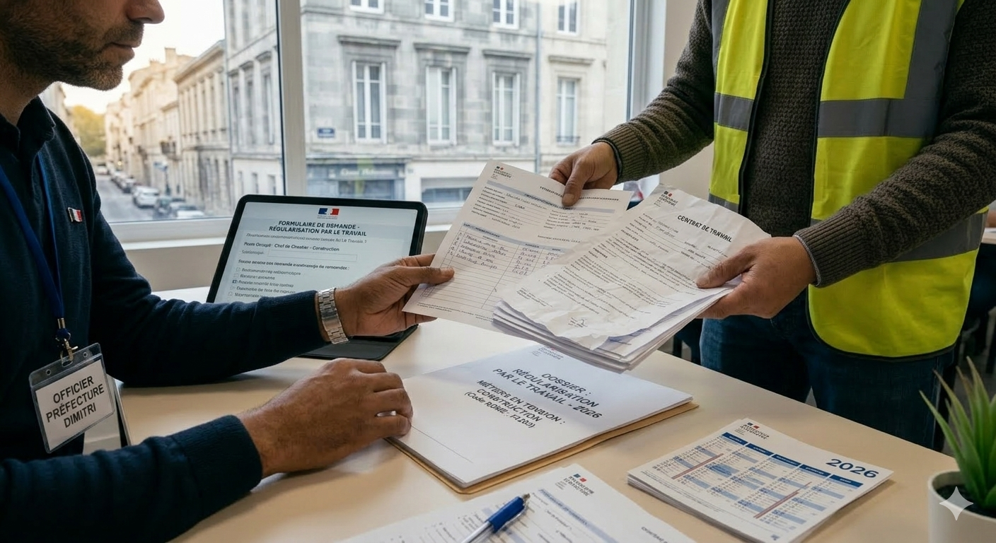 Régularisation par le travail en 2026 : conditions, métiers en tension.