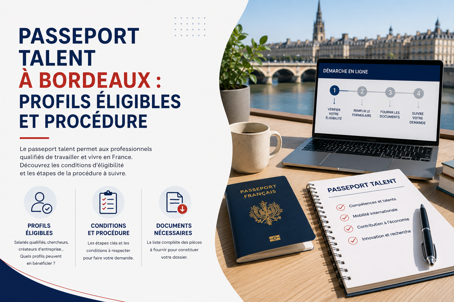 Passeport talent à Bordeaux : profils éligibles et procédure