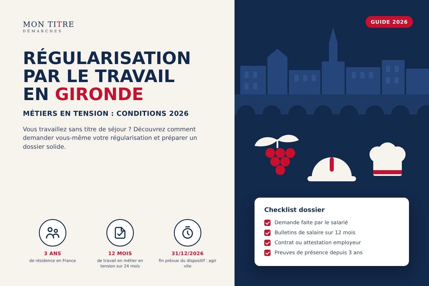 Régularisation par le travail en Gironde : comment en bénéficier si vous êtes en situation irrégulière ?