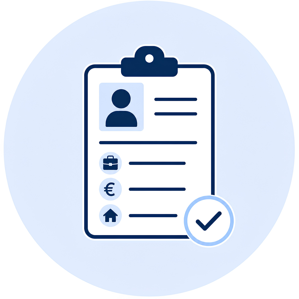 Illustration d'un document qui sert de chek list pour s'organiser pour collecter des documents afin d'accomplir une démarche