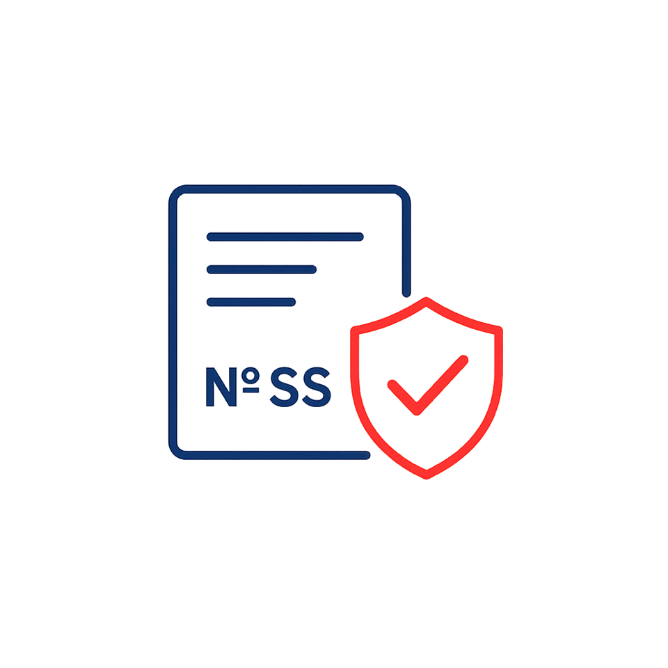 Un document avec un symbole de sécurité, représentant une vérification ou une protection.