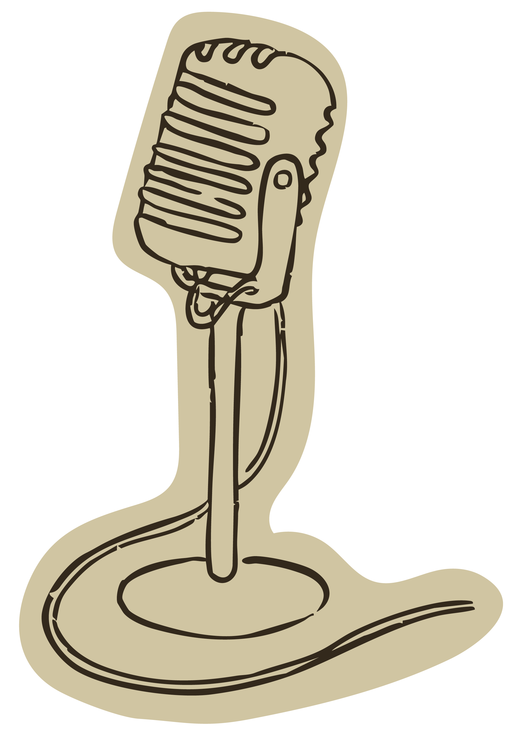A vintage microphone on stand