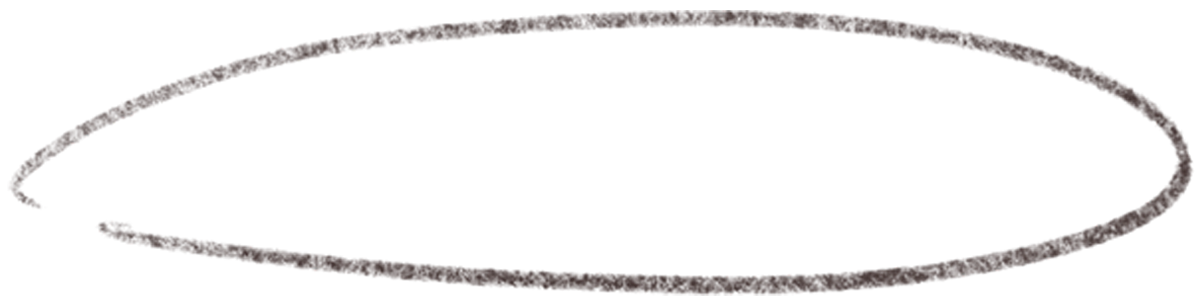 hand-drawn oval shape