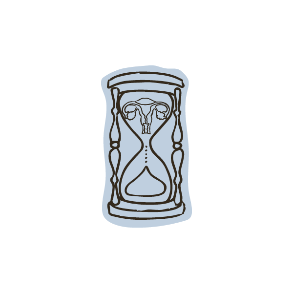 Illustration of an hourglass 