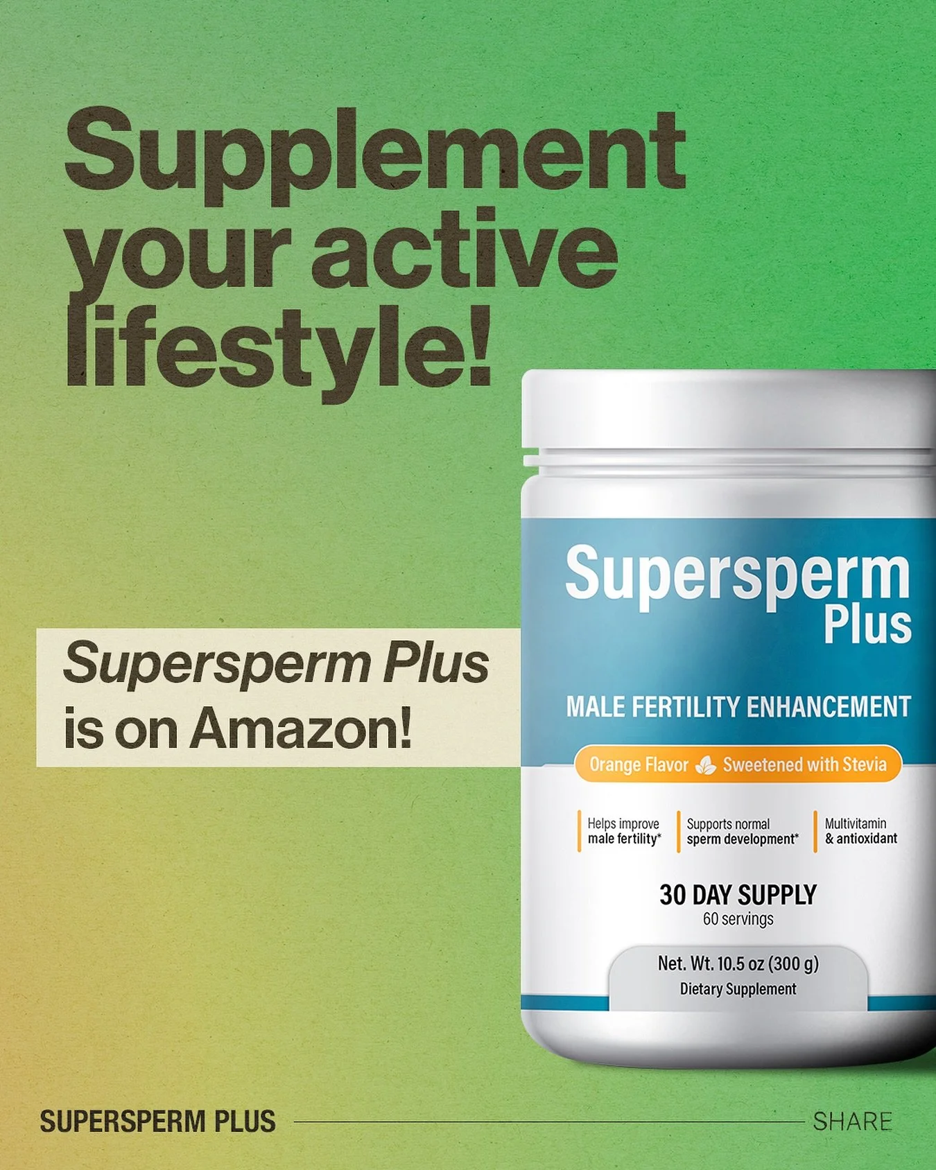 Supersperm Plus is on Amazon!

Supplement your active lifestyle with the best male fertility product 💪

#amazon #supplement #lifestyle #support #fertility #male