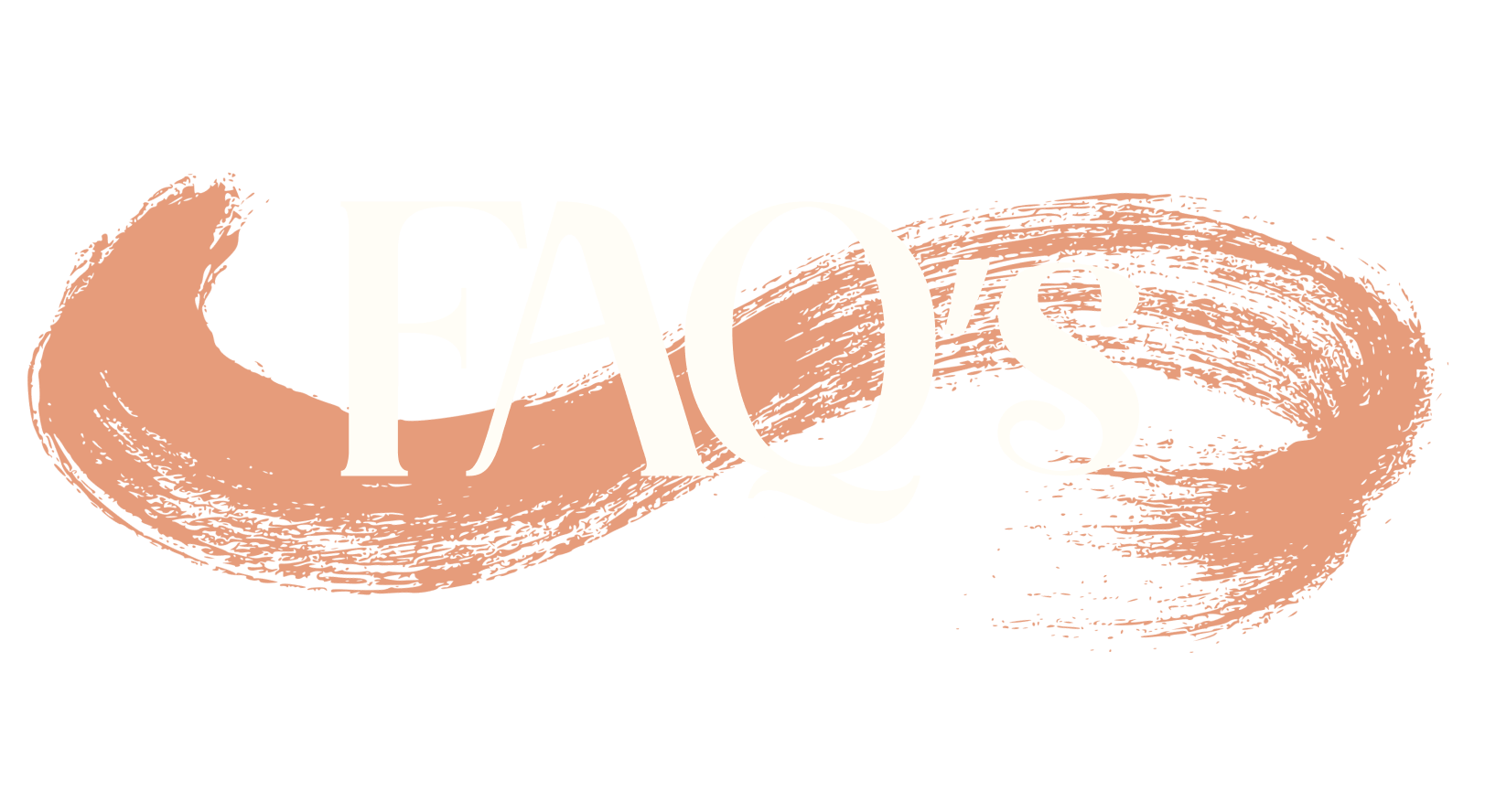 Stylized word 'Faux' written over a pink, brushstroke background on a black backdrop.