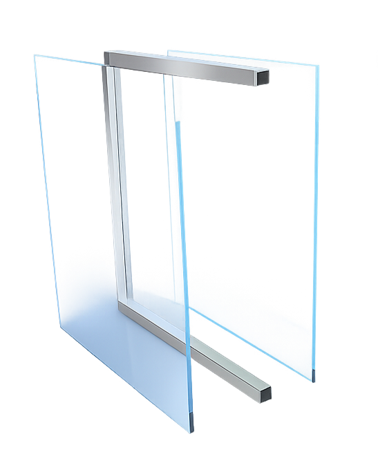 Sliding glass door with white frame, partially open, indicate retrofit double glazing improves energy efficiency
