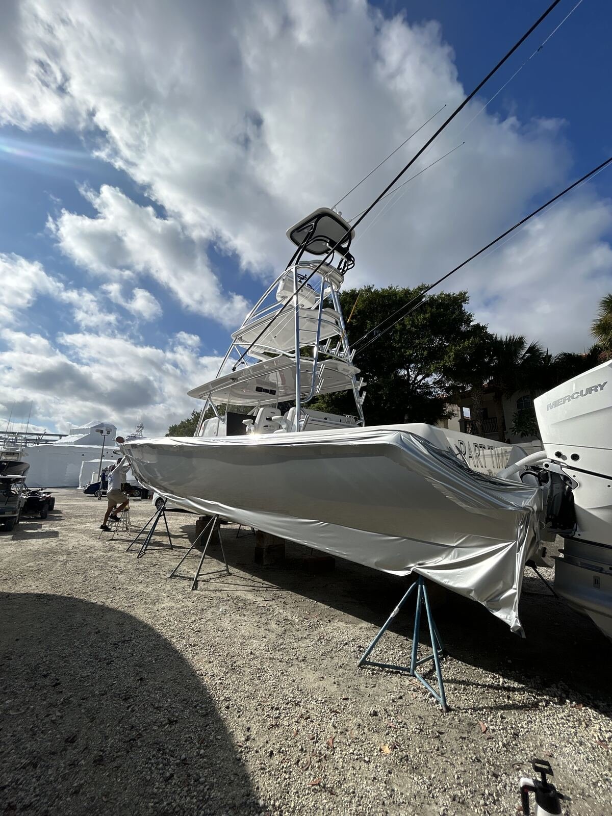 Colored fashion marine paint protection film — Tidal Wave Customs Palm Beach County