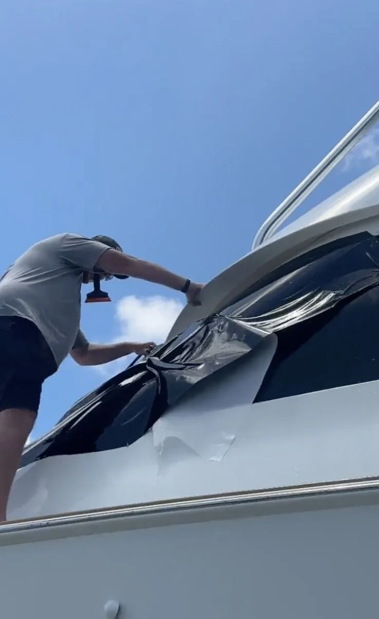 Brow and windshield surround paint protection film — Tidal Wave Customs