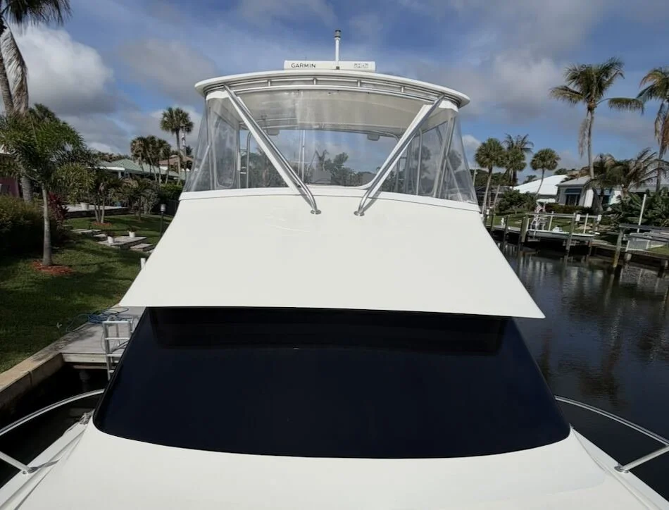 Partial boat wrap and accent installation — Tidal Wave Customs Palm Beach County