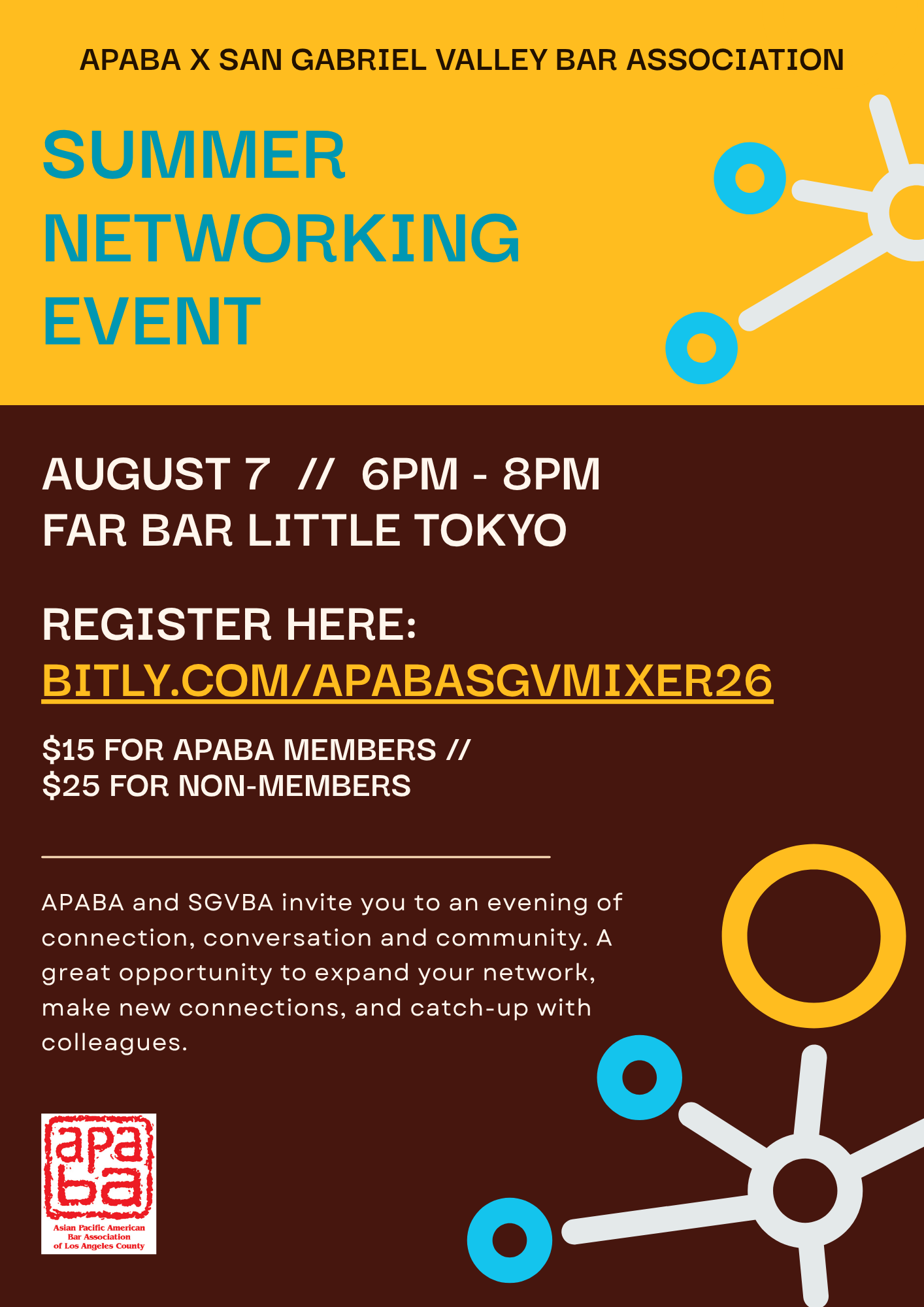 APABA X SGVBA Summer Networking Mixer - August 7