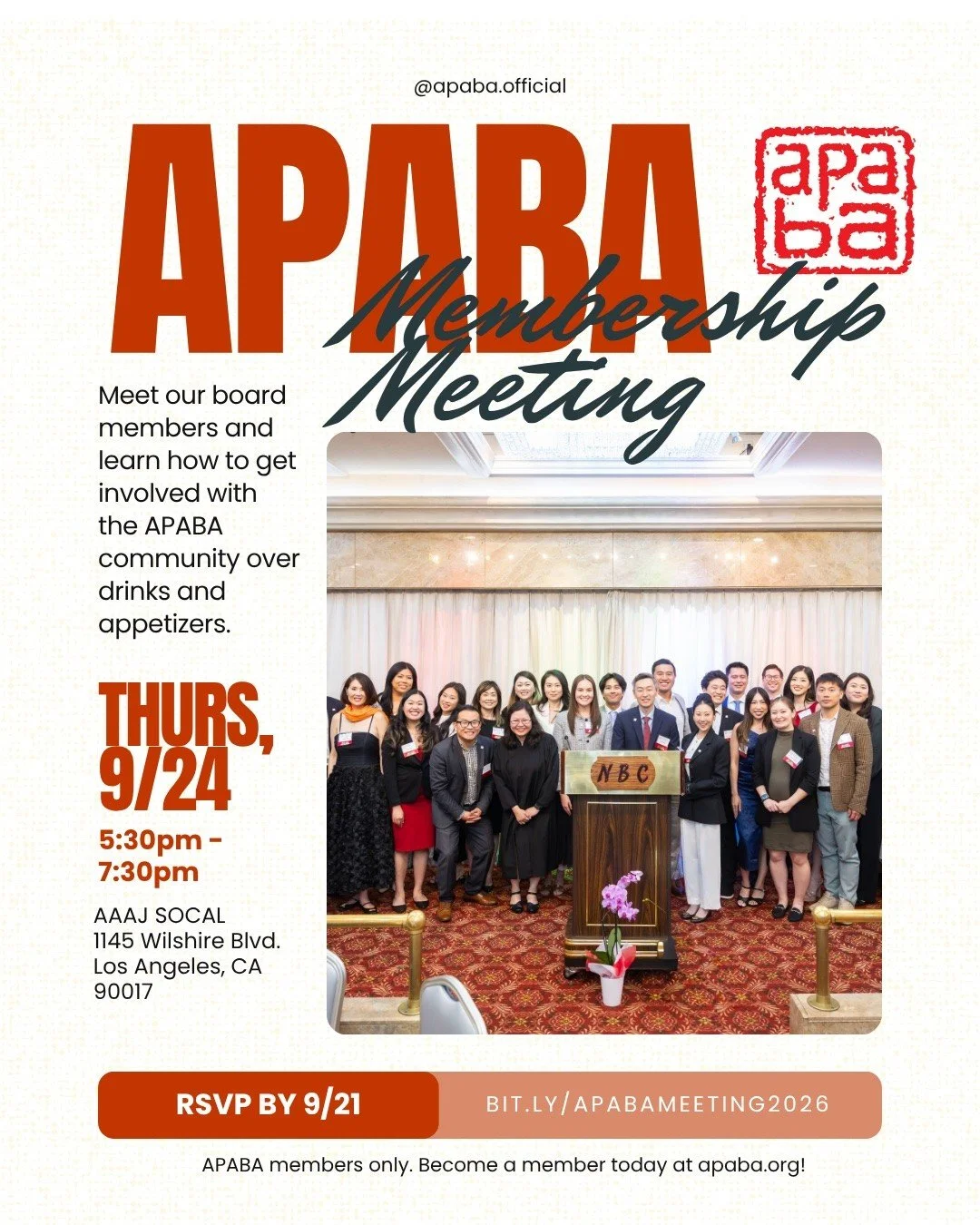 APABA Annual Membership Meeting - September 24