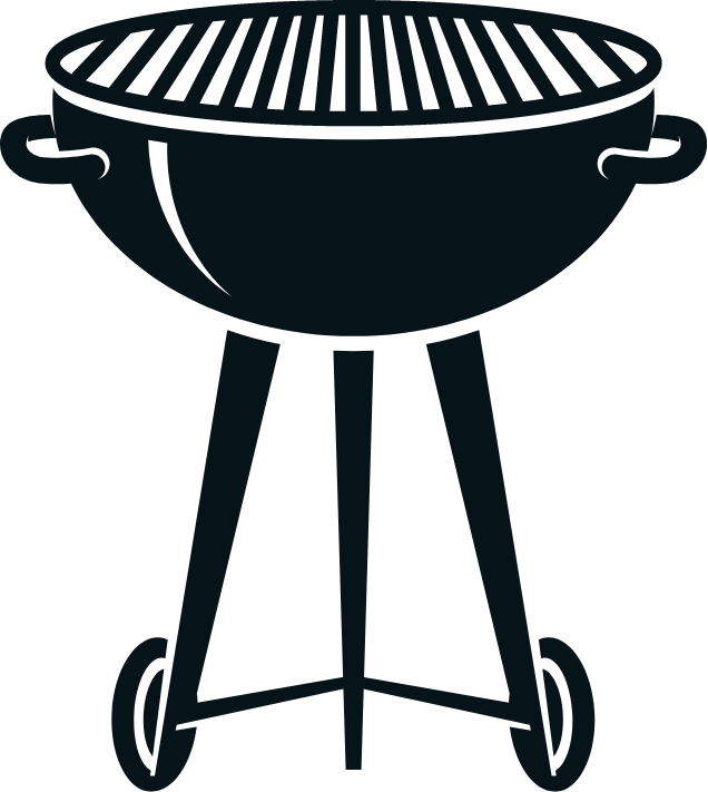 BBQ grill icon.