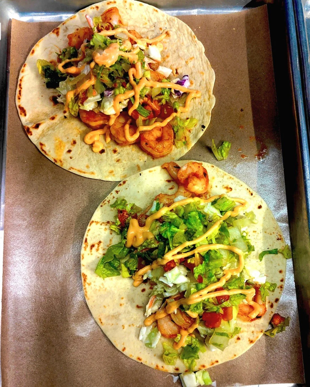 You don't have to give up flavor for Lent. 🙌🌮 Our Pan-Saut&eacute;ed Shrimp Tacos are the move: 2 tacos + a side + a drink for $12. 

Available for a limited time. Don&rsquo;t sleep on this one!