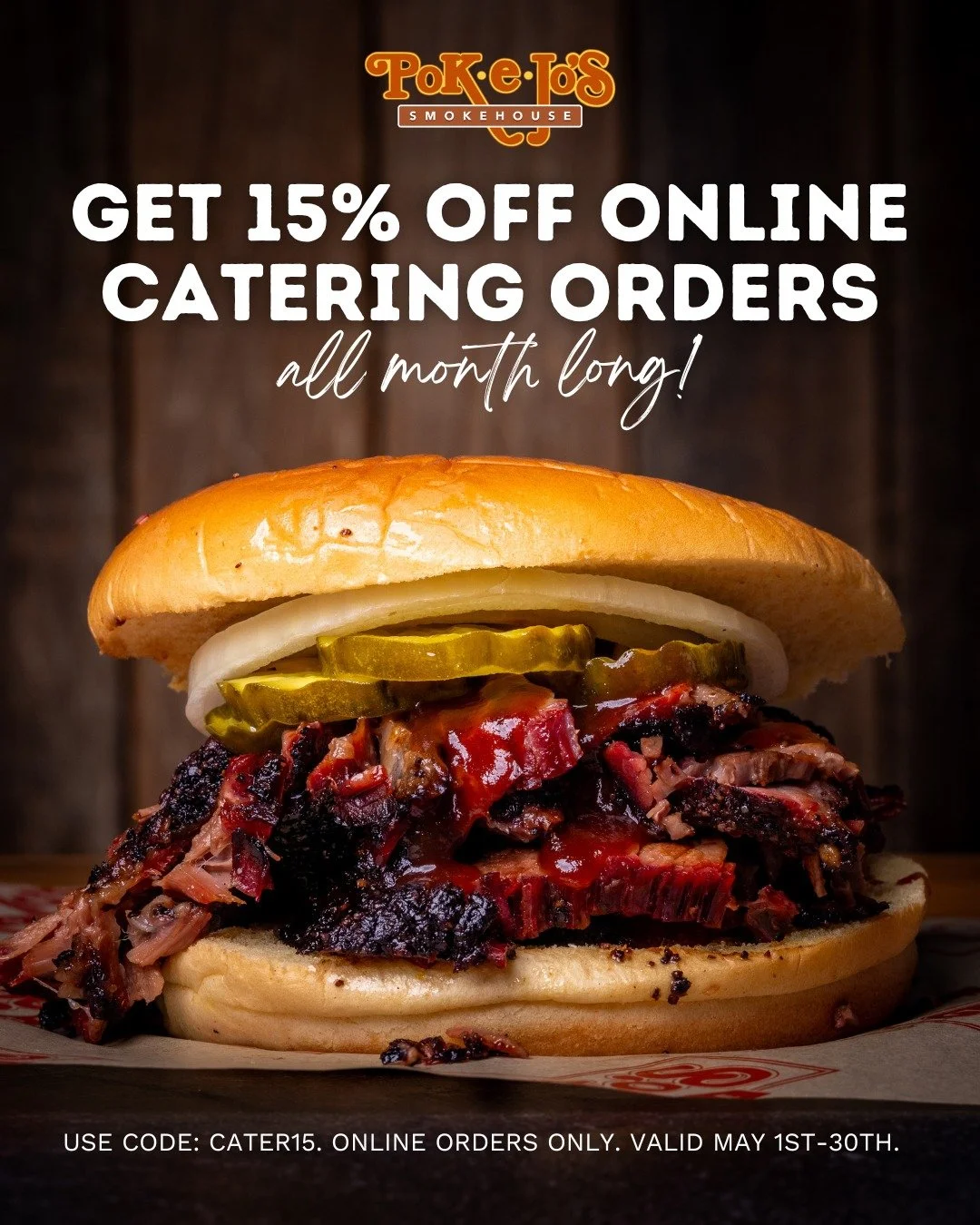 It&rsquo;s National BBQ Month, and we&rsquo;re celebrating the only way we know how: with smoke, sauce, and 15% OFF online catering orders! 🍖

Got something coming up? We&rsquo;re talking graduation parties, teacher lunches, office meetings, team ce