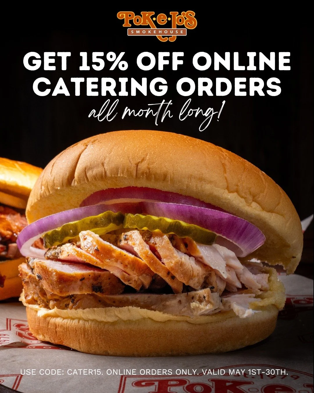 Last call! 📣  This Saturday is your final day to snag 15% OFF online catering orders. Use code CATER15 for online orders. Order now at the link in our bio!