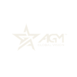 AGM Global Vision logo featuring a stylized star with a checkmark, the letters 'AGM,' and three horizontal lines beneath, with the text 'AGM GLOBAL VISION' below.