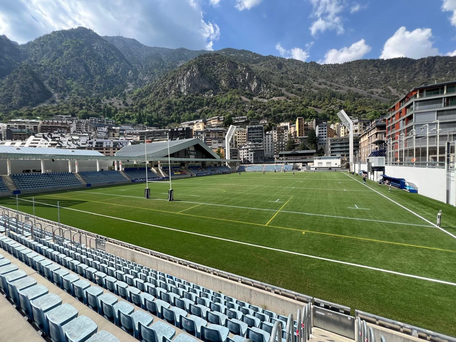 The Estadi Nacional in Andorra la Vella. Equally stunning, but sadly no matches were taking place at the venue during our trip.