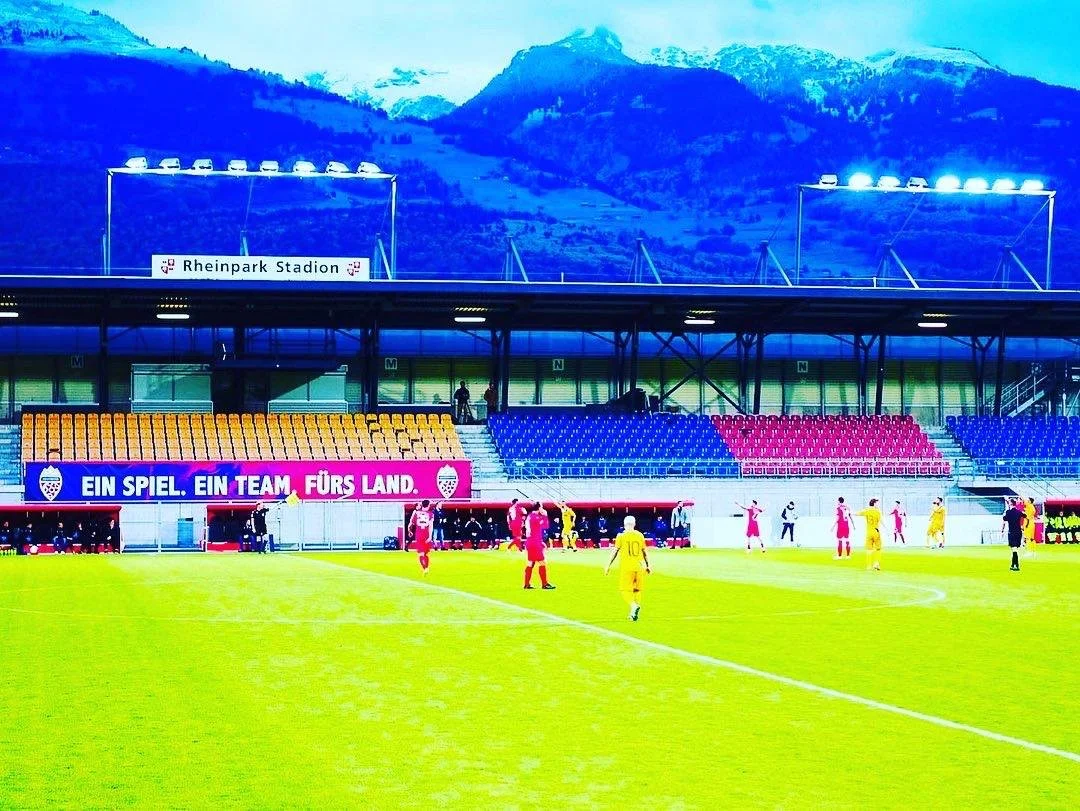 Against a stunning backdrop, Balzers initially held their own against the mighty FC Vaduz.